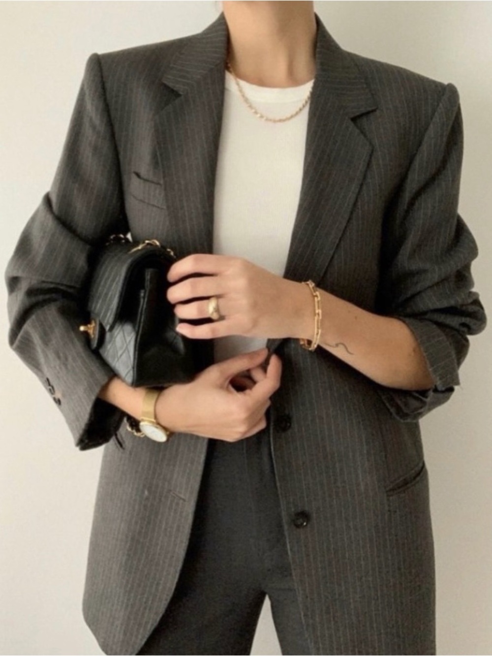 Max Mara pinstripe wool blazer